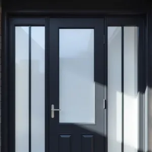 drzwi zewnętrzne z szybą