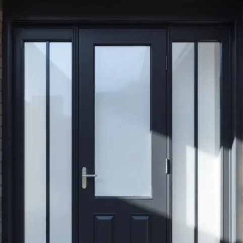 drzwi zewnętrzne z szybą