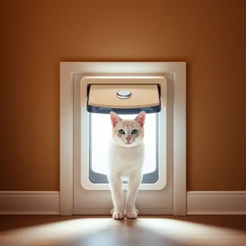 Drzwiczki dla kota PetSafe z czytnikiem mikrochipów