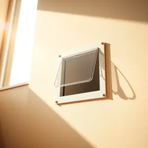 Drzwiczki dla kota w ścianie