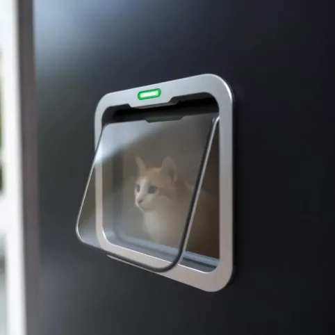 Drzwiczki dla kota z chipem