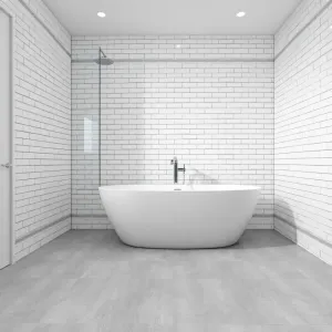 Duże płytki do małej łazienki