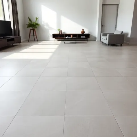 Duże płytki do salonu