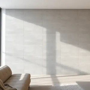 Duże płytki na ścianę do salonu