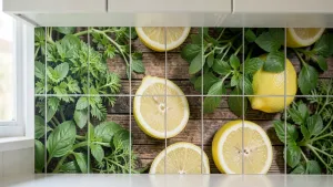 fototapeta na plytki kuchenne