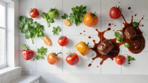 Fototapety do kuchni zmywalne 3D