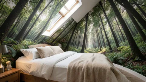 fototapety na skośne ściany