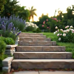 Gotowe schody do ogrodu