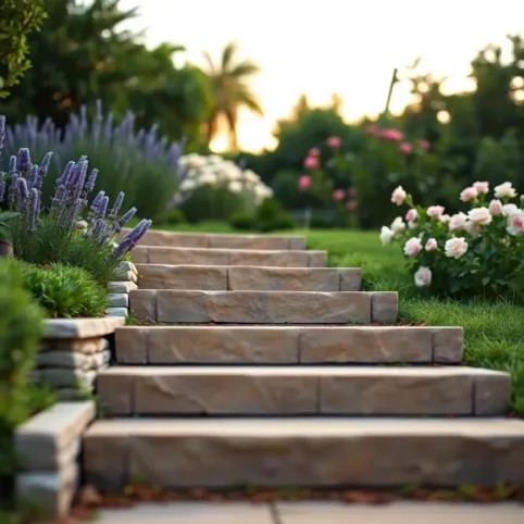 Gotowe schody do ogrodu