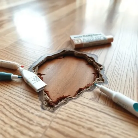 Jak naprawić dziurę w panelu podłogowym