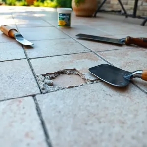 Jak naprawić odpadające płytki na tarasie