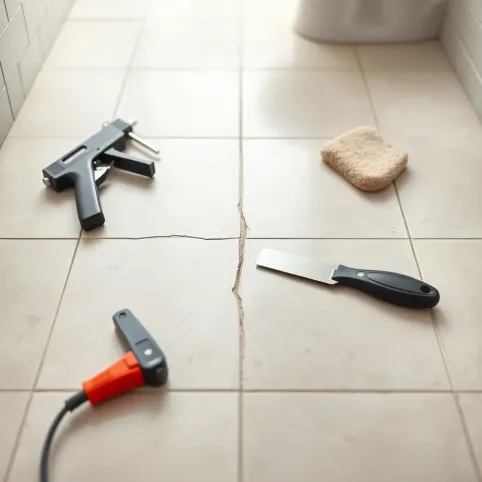 Jak naprawić pękniętą płytkę na podłodze