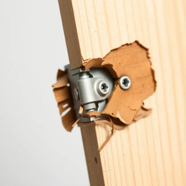 Jak naprawić wyrwany zawias w drzwiach pokojowych