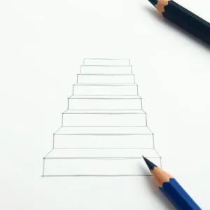 Jak narysować schody od przodu
