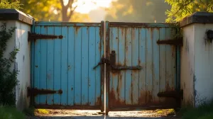 jak oczyścić bramę ze starej farby