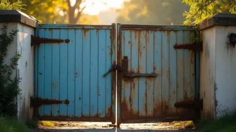 jak oczyścić bramę ze starej farby
