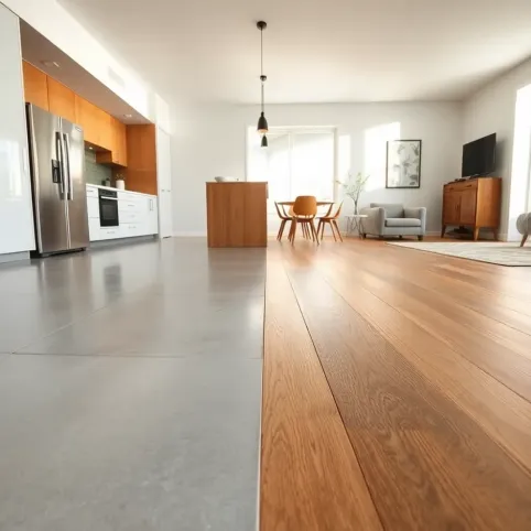 Jak oddzielić kuchnię od salonu podłoga