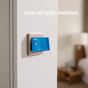 Jak otworzyć drzwi kartą w hotelu