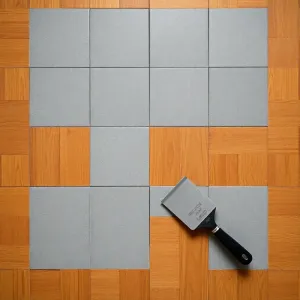 Jak położyć płytki na parkiecie