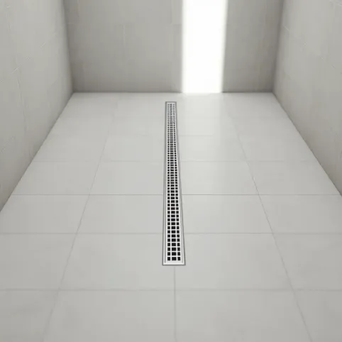 Jak położyć płytki pod prysznicem z odpływem liniowym