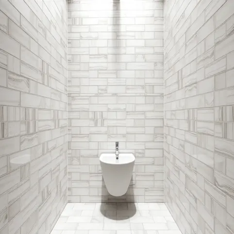 Jak ułożyć płytki w wąskiej łazience