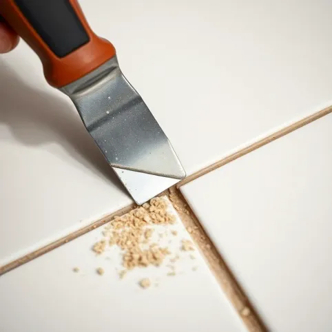 Jak usunąć starą fugę między płytkami