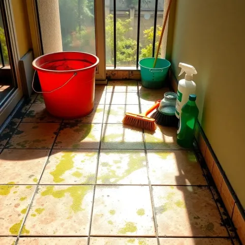 Jak wyczyścić bardzo brudne płytki na balkonie