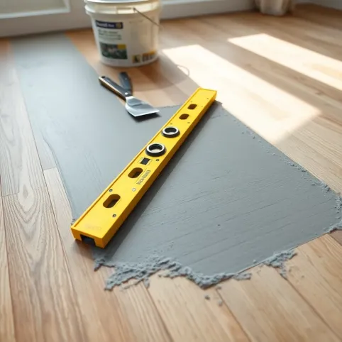 jak wypoziomować podłogę pod panele