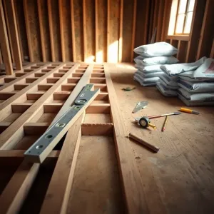 Jak wyrównać podłogę na stropie drewnianym