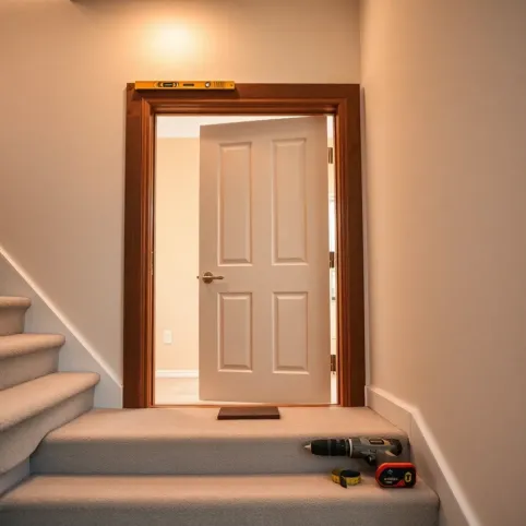 Jak zamontować drzwi na schodach