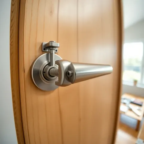 jak zamontować klamkę w drzwiach