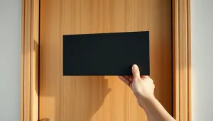 Jak zamontować szyld do drzwi