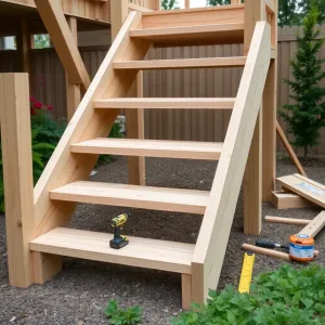 Jak zrobić schody zewnętrzne drewniane