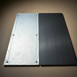 Jaka blacha na podłogę do rozrzutnika