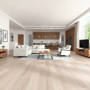 Jaka podłoga do salonu z aneksem