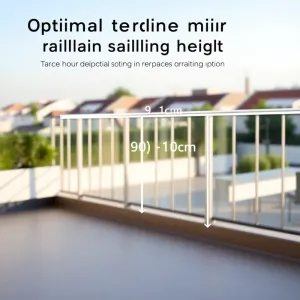 Jaka wysokość balustrady na tarasie