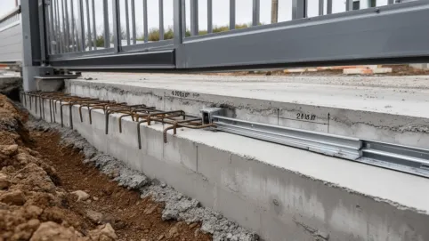 jaki fundament pod bramę przesuwną