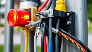 Jaki przewód do lampy sygnalizacyjnej bramy