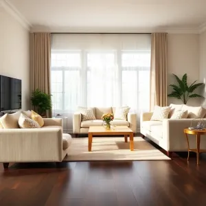 Jakie meble do ciemnej podłogi w salonie