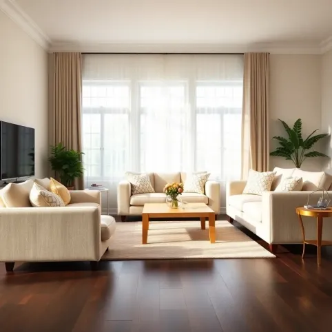 Jakie meble do ciemnej podłogi w salonie