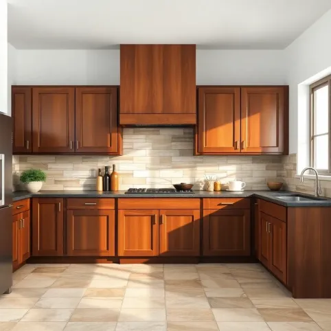 Jakie płytki do brązowych mebli