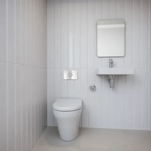 Jakie płytki do małej toalety