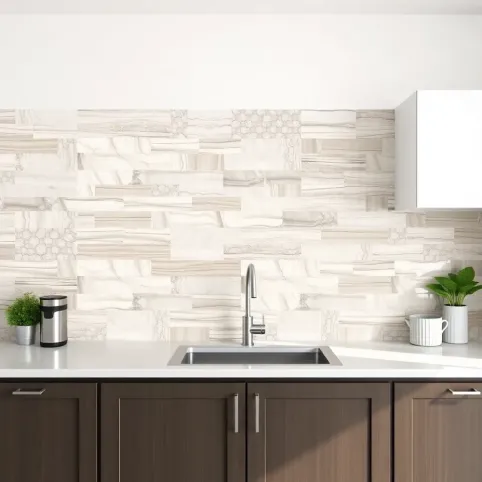 Jakie płytki nad blatem w kuchni