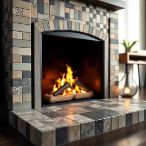 Jakie płytki wokół kominka