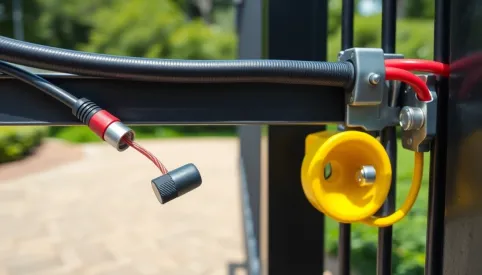 Jakie przewody do bramy przesuwnej