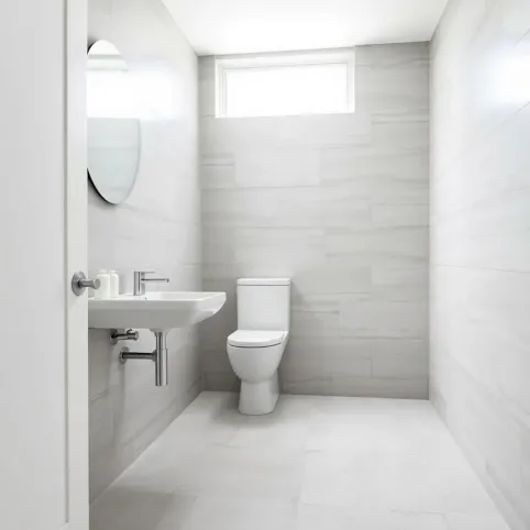 Jakiej wielkości płytki do małej łazienki