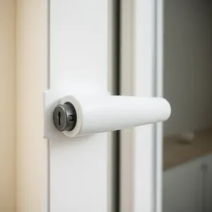 Klamka do drzwi balkonowych z zamkiem