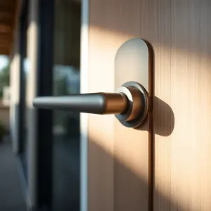 Klamka do drzwi zewnętrznych z blokadą