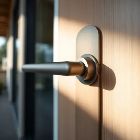 Klamka do drzwi zewnętrznych z blokadą