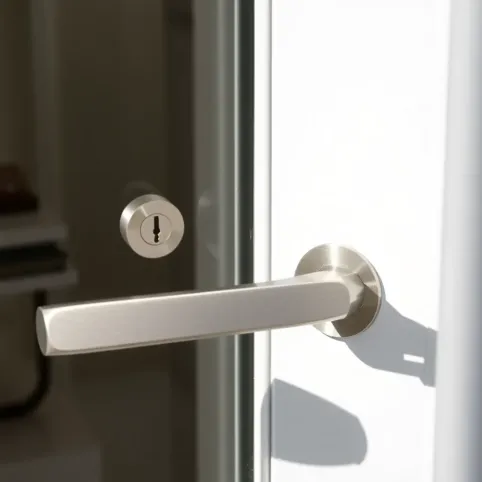 Klamka z zamkiem do drzwi balkonowych dwie strony